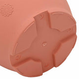 Vaso Rotondo per Fiori 24 pcs Rosso Mattone  22 x 18 cm