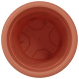 Vaso Rotondo per Fiori 24 pcs Rosso Mattone  22 x 18 cm