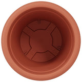 Vaso Rotondo per Fiori 24 pcs Rosso Mattone  34 x 28 cm
