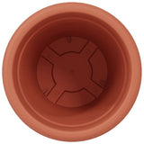 Vaso Rotondo per Fiori 24 pcs Rosso Mattone  39 x 32 cm