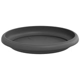 Vassoio Rotondo per Fiori 6 pcs Nero  14 x 2 cm Plastica