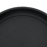 Vassoio Rotondo per Fiori 6 pcs Nero  14 x 2 cm Plastica