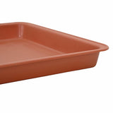 Vassoio Quadrato per Fiori 6 pcs Rosso Mattone 15 x 15 x 2 cm