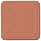 Vassoio Quadrato per Fiori 6 pcs Rosso Mattone 15 x 15 x 2 cm