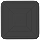 Vassoio Quadrato per Fiori 6 pcs Nero 15 x 15 x 2 cm Plastica