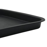 Vassoio Quadrato per Fiori 24 pcs Nero 36 x 36 x 2.5 cm