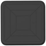 Vassoio Quadrato per Fiori 24 pcs Nero 36 x 36 x 2.5 cm