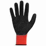 Guanti da Lavoro 12 pcs Rosso e Nero 10 / xl