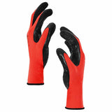 Guanti da Lavoro 12 pcs Rosso e Nero 10 / xl
