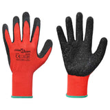 Guanti da Lavoro 12 pcs Rosso e Nero 11 / XXL