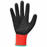 Guanti da Lavoro 12 pcs Rosso e Nero 11 / XXL