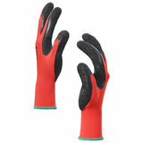 Guanti da Lavoro 24 pcs Rosso e Nero 11 / XXL