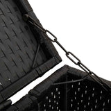 Cassa per Spazzatura 2 pcs Nero 130 x 80 x 115 cm Polietilene