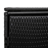 Cassa per Spazzatura 2 pcs Nero 130 x 80 x 115 cm Polietilene