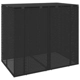 Cassa per Spazzatura 2 pcs Nero 130 x 80 x 115 cm Polietilene