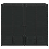Cassa per Spazzatura 2 pcs Nero 130 x 80 x 115 cm Polietilene