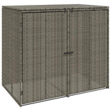 Cassa per Spazzatura 2 pcs Grigio 130 x 80 x 115 cm Polietilene