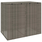 Cassa per Spazzatura 2 pcs Grigio 130 x 80 x 115 cm Polietilene