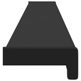 Soglia della Finestra Nero con venatura in legno PVC