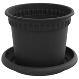 Vasi per Piante 6 pcs Nero  12,5 x 10 cm Plastica