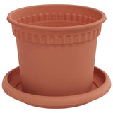 Vasi per Piante 24 pcs Rosso Mattone  12,5 x 10 cm Plastica
