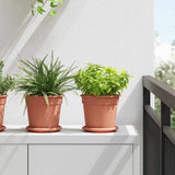 Vasi per Piante 24 pcs Rosso Mattone  17 x 14 cm Plastica