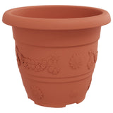 Vasi per Piante 6 pcs Rosso Mattone  30 x 25 cm Plastica