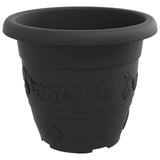 Vasi per Piante 6 pcs Nero  22 x 18 cm Plastica