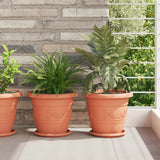 Vasi per Piante 24 pcs Rosso Mattone  26 x 21.5 cm Plastica