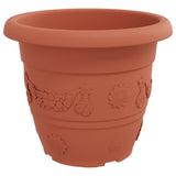 Vasi per Piante 24 pcs Rosso Mattone  34 x 28 cm Plastica