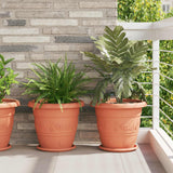 Vasi per Piante 24 pcs Rosso Mattone  39 x 32 cm Plastica