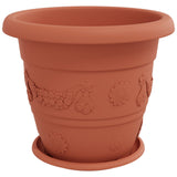 Vasi per Piante 24 pcs Rosso Mattone  39 x 32 cm Plastica