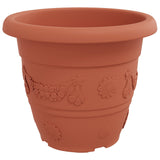 Vasi per Piante 24 pcs Rosso Mattone  39 x 32 cm Plastica