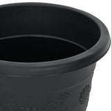Vasi per Piante 24 pcs Nero  22 x 18 cm Plastica