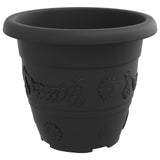 Vasi per Piante 24 pcs Nero  26 x 21.5 cm Plastica