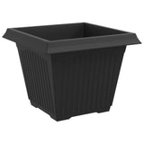 Vasi per Piante 6 pcs Nero 43 x 43 x 33,5 cm Plastica
