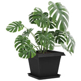 Vasi per Piante 6 pcs Nero 43 x 43 x 33,5 cm Plastica