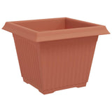 Vasi per Piante 24 pcs Rosso Mattone 28,5 x 28,5 x 22 cm