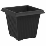 Vasi per Piante 24 pcs Nero 16 x 16 x 14 cm Plastica