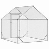 Gabbia per polli Argento 200x170x177cm Acciaio zincato