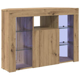 Mobile TV LED Angolare Rovere artigianale 100x40x68cm