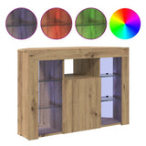 Mobile TV LED Angolare Rovere artigianale 100x40x68cm