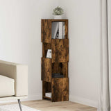 Mobile angolare Rovere fumé 25,5x25x102cm Legno truciolato