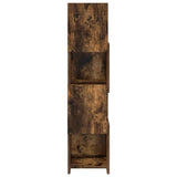 Mobile angolare Rovere fumé 25,5x25x102cm Legno truciolato