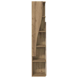 Mobile angolare Rovere artigianale 27,5x27x140cm