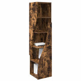 Mobile angolare Rovere fumé 32x32x140cm Legno truciolato