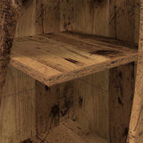 Mobile angolare Legno vecchio 32x32x140cm Legno truciolato