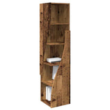 Mobile angolare Legno vecchio 32x32x140cm Legno truciolato