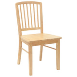 Sedie da pranzo 2 pcs Naturale 50 x 52,5 x 91 cm