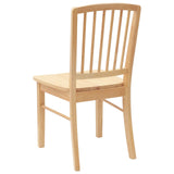 Sedie da pranzo 2 pcs Naturale 50 x 52,5 x 91 cm